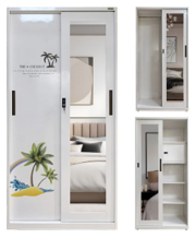 Lemari Pakaian Steel 2 Pintu INF SL9 J-BKR-2 Y